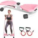Waist Twisting Machine Exercise, Ab Twisting Board for Exercise, Adjustable Waist Twisting Board Exercise Machine with 300 lbs Weight Capacity (Pink)