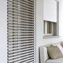  Pleated Paper Temporary Shades Cordless Light Filtering Cut to Size Temporary Paper Blinds for Indoor Windows of Office, Bedroom, Bathroom, Living Room, 30" W , White 