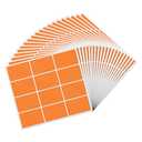 YIKIADA 240 PCS Color Coding Labels 3 × 2 Inches Vinyl Orange Rectangle Stickers Self Adhesive Waterproof Decal for Name Tags Address Moving Office