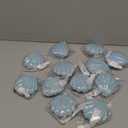 Meanplan 12 Pcs Mermaid Party Favor Foldable Shell Hair Brush with Mirror Mini Travel Pocket Compact Hair Brush Makeup Comb for Women Girls Hairstyles Gift Birthday Party Supplies(Blue)