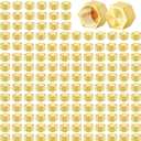 3/8" Compression Cap, 150pcs Brass Compression Fittings Hex UNEF Thread Stop Valve Tubing Ends Sealing Caps Hose Connector for Gas Garden Water Air Line