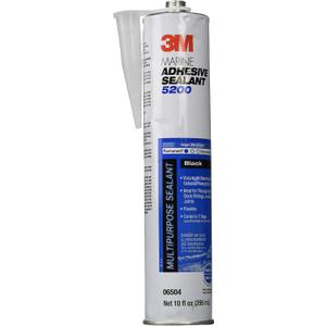 3M 6504 Marine Adhesive Sealant, Black, 10 oz.