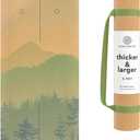 Cork Yoga Mat with Natural Rubber Base, Extra Size, Thickness and Support, Excellent Cushion & Grip, Non-Slip, Non-Toxic, Sweat-Resistant, Sustainable, Eco-friendly Exercise Mat