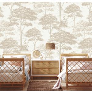 TUNDJ Beige Forest Wallpaper Mural Peel and Stick for Bedroom 157"x108"