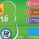 Friskies Wet Cat Food, Friskies Pate, 3-Flavor Variety Pack, 5.5-Ounce Can, Pack of 12 (EXP 12/01/26)