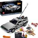 LEGO Icons Back to the Future Time Machine 10300, Model Car Building Kit Based on the Delorean from the Iconic Movie, Perfect Build for Teens and Adults Who Love to Create