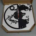 Vinyl Clock Prince Handmade Exclusive Clock Art Decor Home Wall Clock Black Original Gift Unique Design