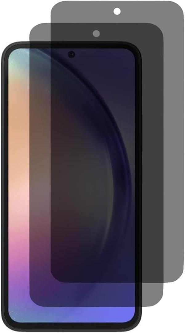 VIESUP [2 PACK Anti-spy Anti-Scratch 9H-Hardness Easy to Install Privacy Protective Glass Screen Protector for Samsung Galaxy A54 5G SM-A546