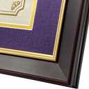 GMFrames 11x14 Wood Diploma Frame with Purple Mat or Display 14x17 Certificates without Mat,UV Protection Acrylic,Deep Brown Finish with Gold Trim