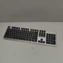 EWEADN V3 Wireless Keyboard and Mouse with Blue Backlit, Metal Panel, Bluetooth/2.4G Rechargeable Computer Keyboard and Mouse Combo Silent Lighted Full Size Cordless Keyboards-Black