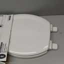 KOHLER Stonewood Quiet-Close, Elongated Toilet Seat Soft Close, Durable Wood, Easy Installation, Universal Fit, Home Essentials, White Finish, K-20466-0