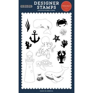 Echo Park Paper Seashore: Sea Creatures Stamp Set, Various