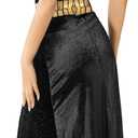 Spooktacular Creations Women Black Cleopatra Dress Costume Set with Cleopatra Accessories for Halloween Costume (Black, S)