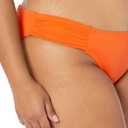 Amazon Essentials Women's Side Tab Bikini Swimsuit Bottom (X-Large, Orange)