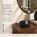 KIBAGA Decorative Marble Fruit Bowl for Your Kitchen Counter or Table Decor, Large