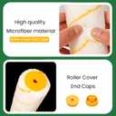 VOOMEY 18" Paint Roller Cover, Microfiber Paint Roller Cover, Quickly Covers Large Surfaces Such as Ceilings, Walls, Etc (Pack of 8,1/2" Nap)