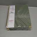 4 x 2026 Planner, Weekly and Monthly Calendar Planner from January 2026 - December 2026, 8.5" x 11" Hardcover Leather Hourly Appointment Book with Tabs, Spiral Daily Planners for School Work Home, Green