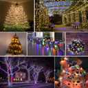 2 Pack 480 LED Solar Chrismas Lights Outdoor, 170 FT Solar String Lights for Outside with 8 Modes & Memory Function, Waterproof Twinkle Light for Xmas Tree Party Decorations (Warm White & Multicolor)