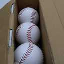 2 Pack Blank Baseballs Solid Cork Core, 9 Inch Baseball Balls Unmarked Autographs Baseball for League Play, Pitching, Hitting, Batting, Fielding, Autograph, Gifts