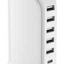 Charging Station for Multiple Devices Upoy, Multi USB Tower Hub with 5 USB+1 Type C Ports, USB C Charger Block Fast Charging for Apple/Samsung/Android Gadgets, Cute Home Office Desk Accessories