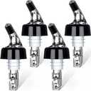 Automatic Measured Bottle Pourer - Quick Shot Spirit Measure Pourer Drinks Wine Cocktail Dispenser Home Bar Tools - 1oz/30ml (4 pack)