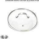 Gotham Steel Clear Tempered Glass Vented Lid - Prevents Pots and Pans from Messy Spillovers (9-inch Lid)