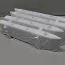 16" Tall Christmas Tree Fence, 12 Pcs White Plastic Decoratio Gate for Xmas Tree Proofing Pet Cat And Toddler Baby, Ideal for Home Indoor, Wedding, Garden, Thick Round Reja para Arbol de Navidad