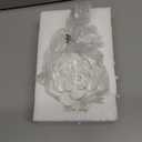 Guichifun Flower Coat Hooks Wall Decor - Resin White Decorative Wall Hooks for Hanging Clothes Coats Towels Keys Bags Hats Bathroom Home Decoration Gift 4 x 1.5 x 7 Inch