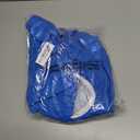 LUSHVIDA Round Waterproof Table Cover Elastic Vinyl Fitted Tablecloth Elastic Edged Plastic Table Cloth (Blue, Best for Up to 36"-44" Round)