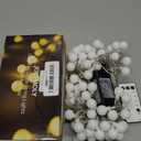 Globe String Lights, 59 Ft 100 LED Christmas Lights with Remote Timer, Connectable Plug in Twinkle Lights for Bedroom Wedding Classroom Indoor Outdoor Decor, Warm White