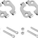 1.75 inch Split Flange Repair Kit,2 Packs Exhaust Flange Flat Split Flange Repair Replacement Kit with 2 Bolts