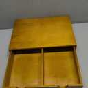 Coffee Pod 15" X 11" X 3" Natural Wood Countertop Organizer Drawer, Counter Top Espresso Tea Bag Station Storage Holder Box, Brown