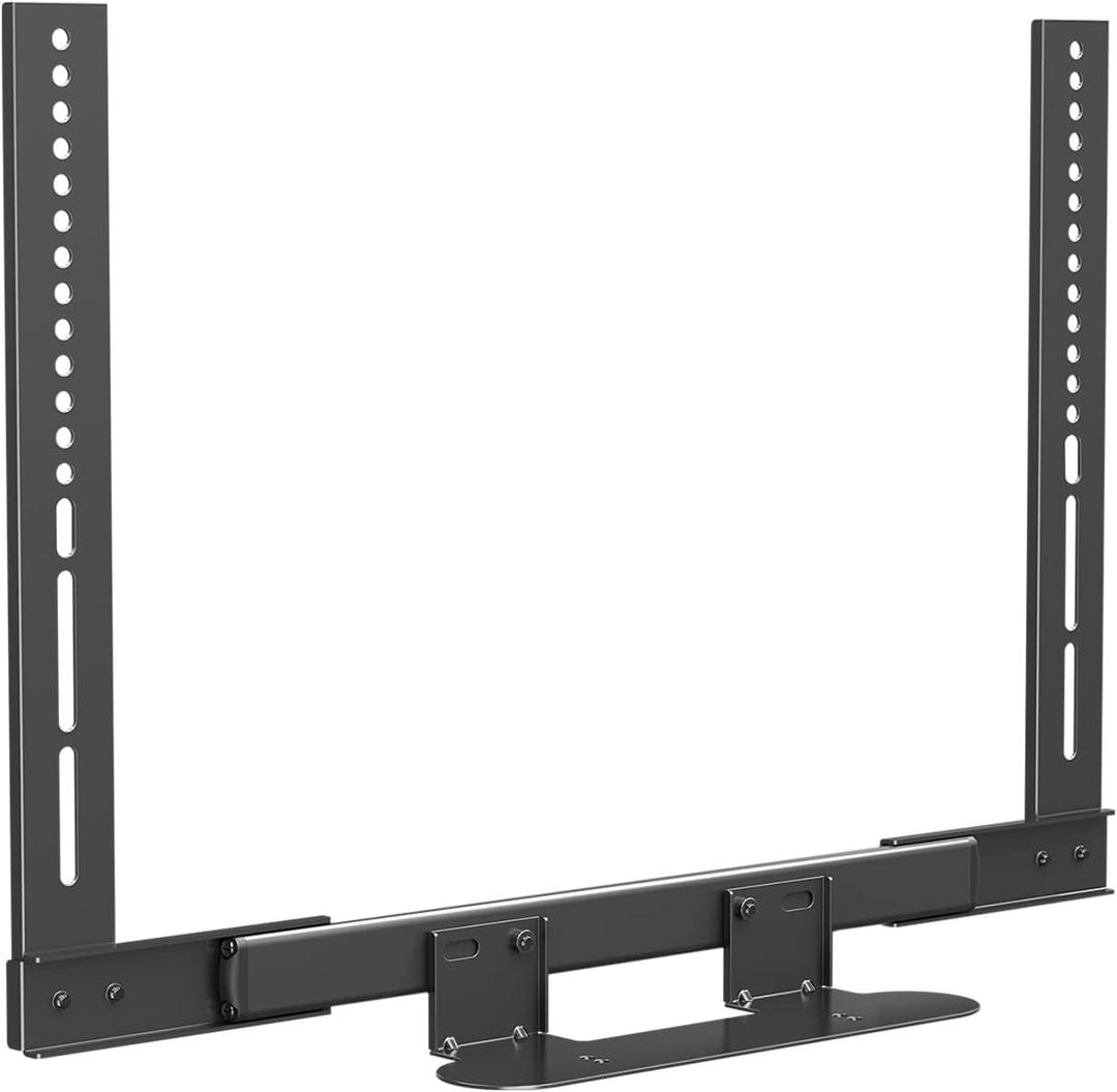 Mounting Dream Soundbar Mount with Easy Access Design for SONOS Beam, SoundBar Bracket with Sliding Block Fits TV up to VESA 600x400mm, Compatible with The Beam Constructed of Duty Aluminum Profile