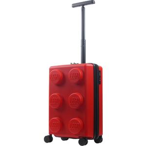 Concept One LEGO 22 Inch Carry On Luggage, Signature Trolley Expandable Hardshell Rolling Suitcase with Spinner Wheels, Red