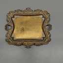 Funly mee Small Antique Trinket Dish Vintage Gold Jewelry Tray, Ring Holder