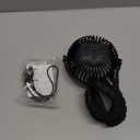 AMACOOL Battery Operated Stroller Fan Flexible Tripod Clip On Fan with 3 Speeds and Rotatable Handheld Personal Fans for Car Seat Crib Bike Treadmill (Black)