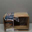 Lipper International 1147 Acacia w Solid Door Bread Box, Multi Color