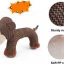 Linen Safari Companions, Squeaky Dog Chew Animals, Strudy Linen Fabric, Robust Indestructible Dog Stuffed Toy for Small Medium Dogs (Monkey)