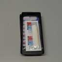 ohora Semi Cured Gel Nail Strips (N Cotton Cloud) - Blue, Patterned, Works with UV/LED Lamps, Salon-Quality, Long Lasting, Easy to Apply & Remove - Includes 2 Prep Pads, Nail File & Wooden Stick