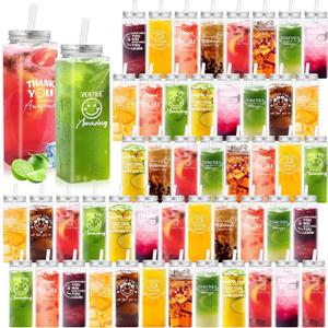 Maxdot 48 Pcs Thank You Cups Bulk 17 oz Employee Appreciation Gifts Plastic Cups Inspirational Gifts Reusable Acrylic Skinny Tumbler with Lid Straw for Staff Coworker Teacher Nurses (Smile Face) Maxdot 48 Pcs Thank You Cups Bulk 17 oz Employee Appreciation Gifts Plastic Cups Inspirational Gifts Reusable Acrylic Skinny Tumbler with Lid Straw for Staff Coworker Teacher Nurses (Smile Face)