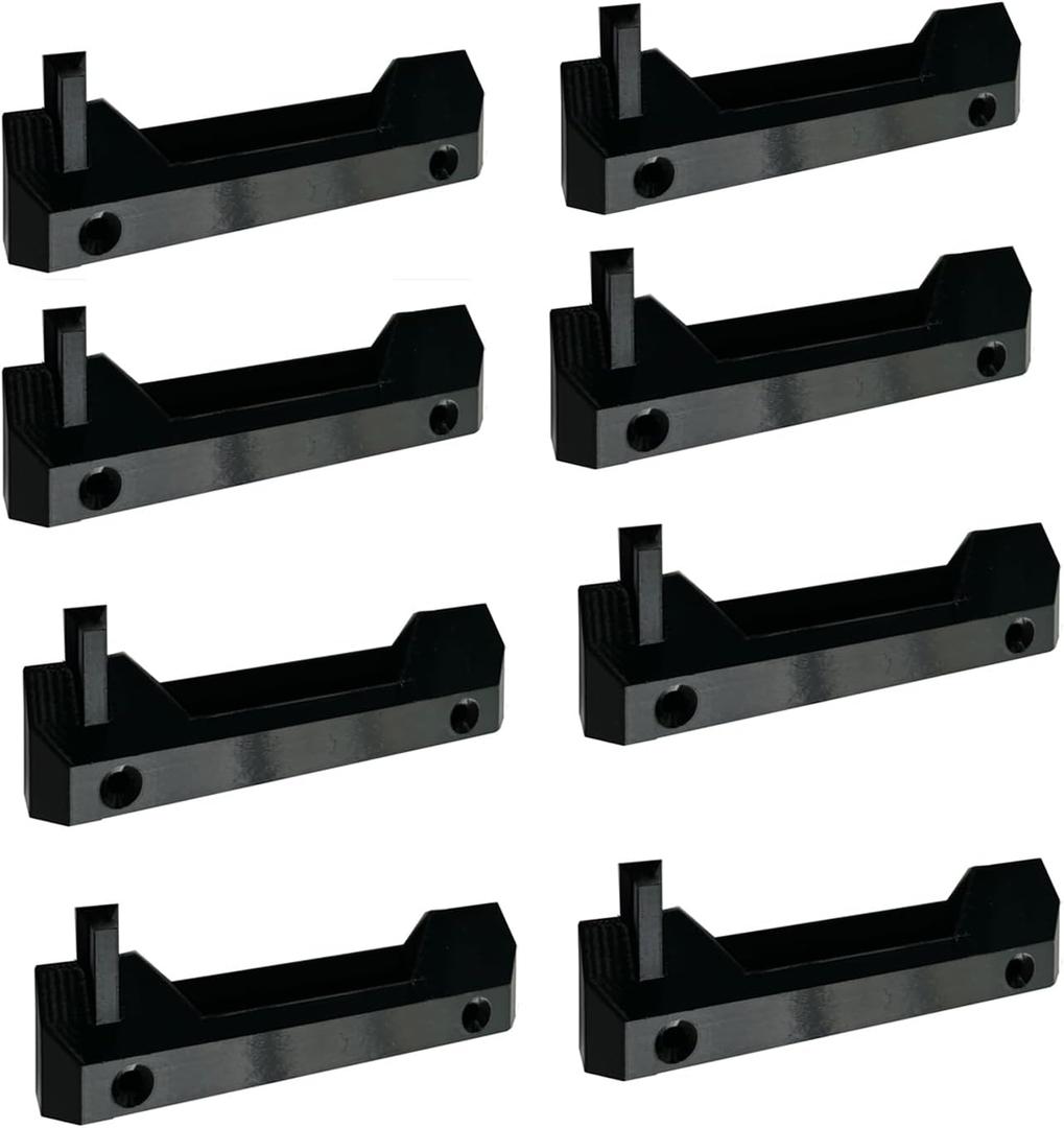 8Pcs Mounting Feet for ToughBuilt StackTech,Mounting Plate Brackets Cleats Compatible with ToughBuilt StackTech,Black
