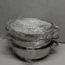 Steamer Pot for Cooking 11-inch Steam Pots with Lid, Multipurpose Steam Pot Stainless Steel Steaming Pot Cookware with Handle for Vegetable, Stews, Pasta, Dumpling, Sauce, Food (3 Tier)