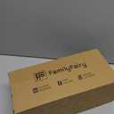 FamilyFairy Bootie Slippers for Women Warm House Shoes Memory Foam Indoor Outdoor Fuzzy Boots with Rubber Sole (5-6, Grey)