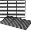 Weber PorcelainEnameled CastIron Cooking Grates 19.5" x 12.9" Superior Heat Retention, HeavyDuty, LongLasting Replacement Grates, Genuine Weber Grill Replacement