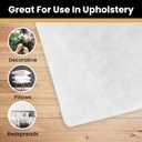 AK TRADING CO. 24 Inch Wide Bonded Dacron Upholstery Grade Polyester Batting - Cushion Support, Quilting Supplies, Furniture Upholstery, Craft Projects, Durable Polyester Batting (5 Yards)