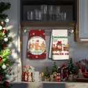 Gingerbread Kitchen Towels Set of 2, Christmas Decors for Home,Christmas Dish Towels for Kitchen Hand Towels for Bathroom,Gifts for Women,Housewarming Gifts 1624 Inches