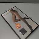 200D Thermal Opaque Winter Tights, Skin-Permeable, Slim Fit (Gray, M)