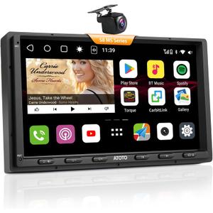 ATOTO S8 8-Core 7" QLED Double Din Android Car Stereo &1080P DVR Backup Camera, Built-in 4G, WiFi/BT/USB Tethering, Wireless CarPlay&Android Auto, Dual Bluetooth, 4G+32G, SCVC,AI Chat, S8G2A74MS-S01R