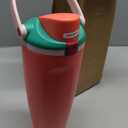 Owala FreeSip Sway Insulated Stainless Steel Water Bottle with Two-Way Spout, Built-In Straw and Bucket Handle, Made for Travel, School, and Sports, 40oz, BPA Free, Leak Proof, Strawberry Fields