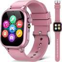 Kids Smart Watches for Girls Boys Toys Ages 4-12 with 30+ Games Video Recorder Music Alarm Clock Learning Card HD Touchscreen 4 5 6 7 8 Year Olds Birthday Gift (Rose Gold)
